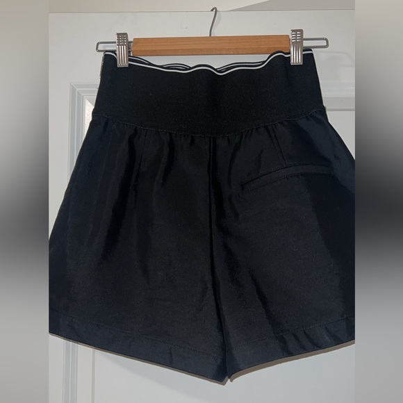 Alexander Wang Black Logo Waistband Shorts NWT - Picture 6 of 8